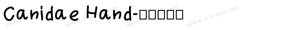 Canidae Hand字体转换